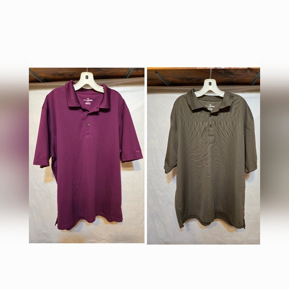 Grand Slam Other - 2XL- Grand Slam Purple and Brown Polo Shirt Duo